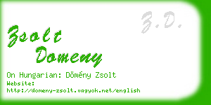 zsolt domeny business card